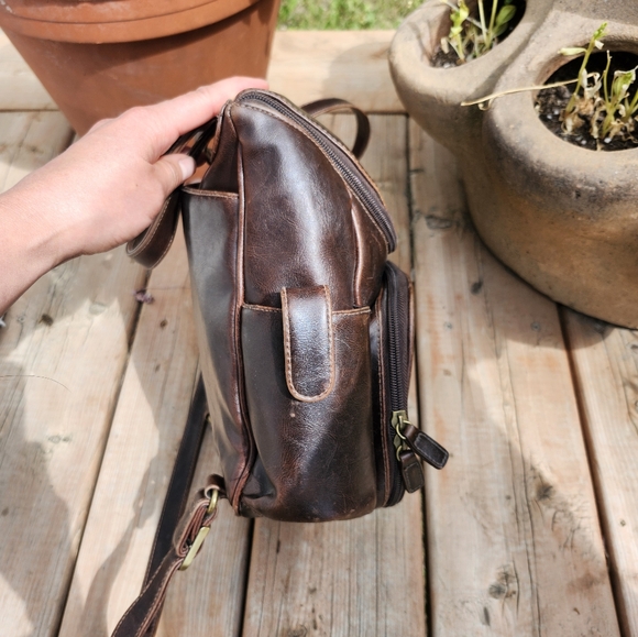 Brown Boho Cottagecore Backpack - Picture 6 of 10